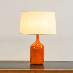 Lampe de table by Jacques & Dani Ruelland, A signed table lamp in glazed ceramic by Jacques and Dani Ruelland circa 1970, sold Oct 2025