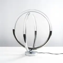 Yonel Lebovici, Lampe Saturne, A signed and numbered 'Saturne' lamp in methacrylate and chrome-plated steel designed by Yonel Lebovici in 1971