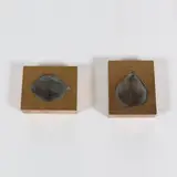 Roy Adzak, Ensemble de deux cendriers Citron et Poire, Fonte d'aluminium