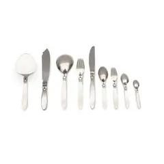 Gundorph Albertus, Partie de ménagère Cactus, 63 pièces, Argent sterling et acier inoxydable