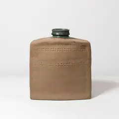 Grande bouteille by Pierre Culot, A important monogrammed bottle in glazed stoneware by Pierre Culot circa 1989-1990, sold Oct 2025