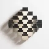 Lucien Leborgne, Applique murale, A sconce in folded steel sheet designed by Lucien Leborgne