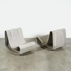 Willy Guhl, Paire de fauteuils d'extérieur Loop