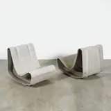Willy Guhl, Paire de fauteuils d'extérieur Loop