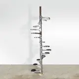 Roger Tallon, Escalier hélicoïdal Module 400, Fonte d'aluminium, métal et caoutchouc