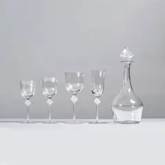 Marc Lalique, Service de verres Roxane, 58 pièces