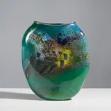 William Morris, Vase de la série Stone Vessel, A signed and dated vase from the 'Stone Vessel' series in blown glass by William Morris in 1984