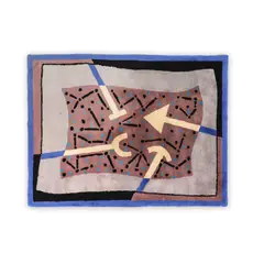 Richard Texier, Tapis, A signed, titled and dated rug in wool pile by Richard Texier and edited by trinôme in 1986