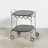 Desserte roulante et pliante Gastone by Antonio Citterio & Oliver Löw, Acier chromé, aluminium, plastique et caoutchouc, sold Jul 2025