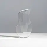 Christopher Ries, Sculpture Embrace, A signed and dated 'Embrace' sculpture in partially frosted, cut optical glass by Christopher Ries in 2008