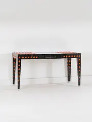 Bureau Ade by Roberto Giulio Rida, A unique and impressed 'Ade' desk in tinted glass, glass, wood and chrome-plated metal by Roberto Giulio Rida in 2011, offered Mar 2025
