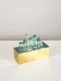 Roberto Giulio Rida, Boîte New York, A unique and impressed 'New York' box in brass, steel and glass by Roberto Giulio Rida in 2015