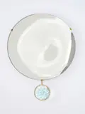 Roberto Giulio Rida, Miroir Khoinoor, A unique and impressed 'Khoinoor' convex mirror in mirrored glass, tinted glass and brass by Roberto Giulio Rida in 2017