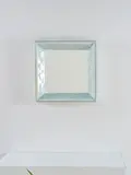 Roberto Giulio Rida, Miroir Leucos Bianco Mosso, A unique and impressed 'Leucos Bianco Mosso' mirror in tinted glass, mirrored glass and lacquered wood by Roberto Giulio Rida in 2022