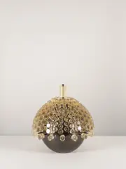 Roberto Giulio Rida, Boîte Tarassaco, A unique and impressed 'Tarassaco' box in partially silvered brass, tinted glass and mirrored glass by Roberto Giulio Rida in 2017