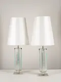 Roberto Giulio Rida, Paire de lampes de table Crestate Azzurre