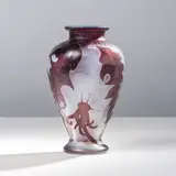 Daum Nancy, Vase de forme balustre épaulé