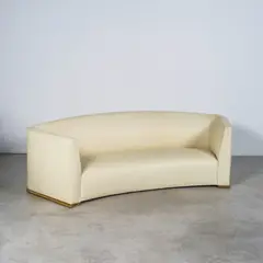 Paul Dupré-Lafon, Important canapé, An important sofa in leather and brass by Paul Dupré-Lafon circa 1929