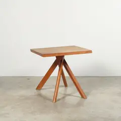 Table T 27 by Pierre Chapo, A 'T 27' table in solid elm designed by Pierre Chapo in 1960 and executed by Atelier Chapo Créations, sold Apr 2025