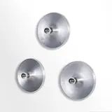 Travail Moderne, Suite de trois appliques, Aluminium brossé