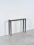 Console Parchemin by Christian Liaigre, A 'Parchemin' console table in patinated wrought iron, parchment and lacquered wood designed by Chrisitian Liaigre in 19, sold Apr 2025