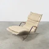 Chaise longue FK87 dite Grasshopper by Preben Fabricius and Jørgen Kastholm, sold Apr 2025