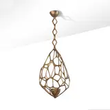 Hervé van der Straeten, Lustre Facettes n. 283, Bronze patiné