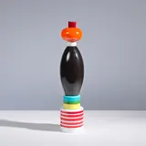 Totem Menta by Ettore Sottsass, A 'Menta' totem in partially hand-painted glazed ceramic designed by Ettore Sottsass in 1985 and edited by Galleria Mode, sold Apr 2025