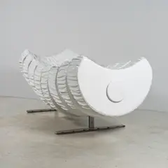 Marzio Cecchi, Canapé Serpente sospeso, A numbered artist's proof 'Serpente sospeso' sofa in vinyl, foam and steel designed by Marzio Cecchi and edited by Studio Most circa 1970