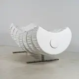 Marzio Cecchi, Canapé Serpente sospeso, A numbered artist's proof 'Serpente sospeso' sofa in vinyl, foam and steel designed by Marzio Cecchi and edited by Studio Most circa 1970