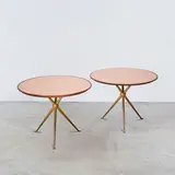 Osvaldo Borsani, Paire de tables d'appoint tripodes