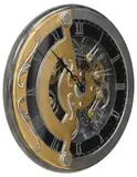 Dale Mathis, Behalf Clock, Large mixed media wall-mounted kinetic sculpture