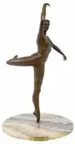 Bob G. Wilson, The Ballerina, Patinated bronze sculpture