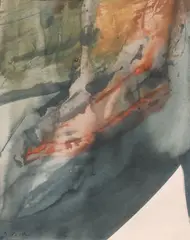 Dorothy Hood, Dorothy Hood, Houston, Texas, 1979, watercolor painting on paper