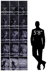 Robin Rhode, Pascal's Iron, 2017, Contemporary fifteen-piece art installation