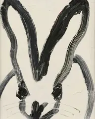 Hunt Slonem, Lavender Mist, oil on panel