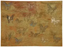 Hunt Slonem, Red Butterfly's, Gallery-wrapped oil on canvas