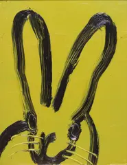 Hunt Slonem, Citron, oil on panel