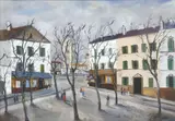 Giorgio Pagi, Paris, Place du Tertre, oil on canvas