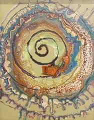 Roger Kraiser, Abstract Swirl, acrylic on canvas