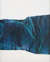 Marian McIver, Trees in a Dark Wood, oil on canvas