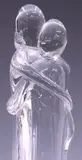 Eros Raffael, Couple's Embrace, Art glass figural sculpture