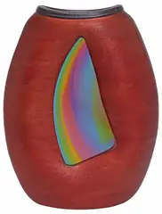 Michael Weinberg, Untitled, Contemporary studio art raku pottery vase