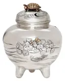 Ota Harukage, Ota Harukage (Shunkei) (active in Tokyo, Japanese silver (content unknown) and mixed metal koro censer or incense burner