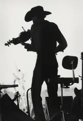 Dick Waterman, Gatemouth Brown at the 1996 New Orleans Jazz Festival, gelatin silver print on paper