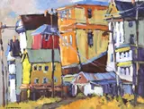 Joseph Nordmann, Silver Town Relics (Virginia City, NV), oil on Masonite