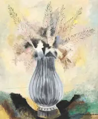 Marguerite Zorach, Still Life, Gray Vase, oil on canvas