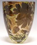 Jonathan Harris, Autumn, Contemporary studio cameo art glass "Autumn" vase