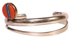 Richard Chavez, Richard Chavez (San Felipe Pueblo, Native American silver (content unknown) bracelet