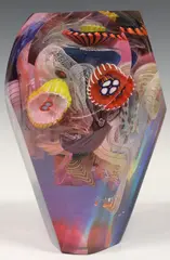 Wes Hunting, Color Tint Optical, Contemporary studio art glass sculpture
